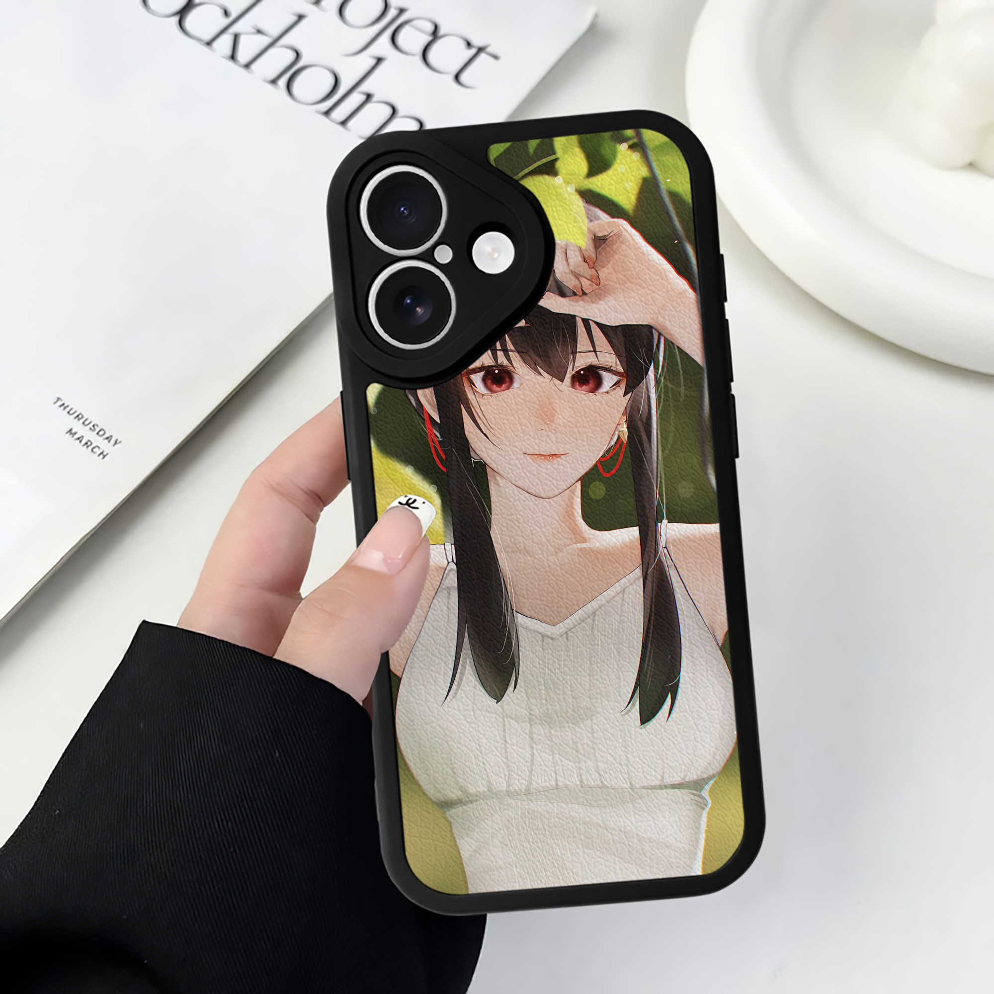 （画像用） SPY×FAMILY间谍家家酒 【iPhone 16シリーズ対応】シリコンスマホケース（レザー調） 材質：シリコン